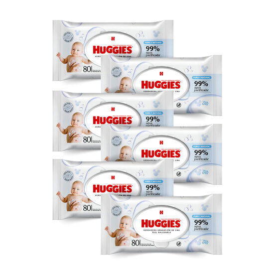 Pack Cuidado Puro y Natural 480 und (6 toallitas Puro y Natural x 80 und)
